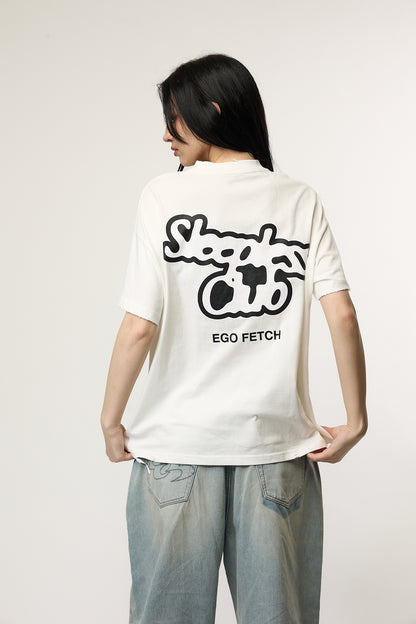 「I DON’T SLEEP」Text T-Shirt