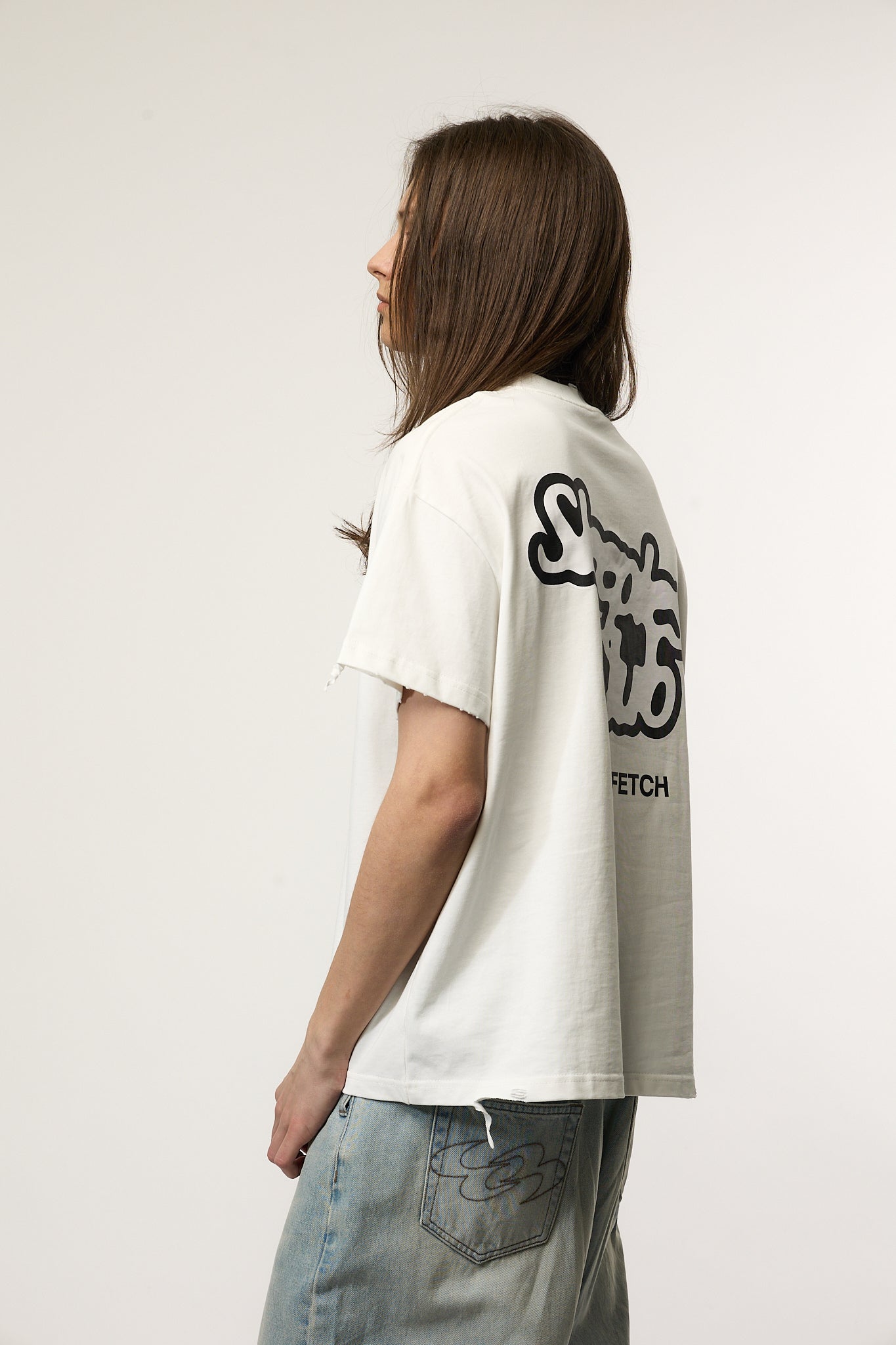 「I DON’T SLEEP」Text T-Shirt