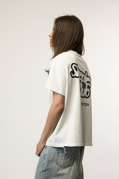 「I DON’T SLEEP」Text T-Shirt