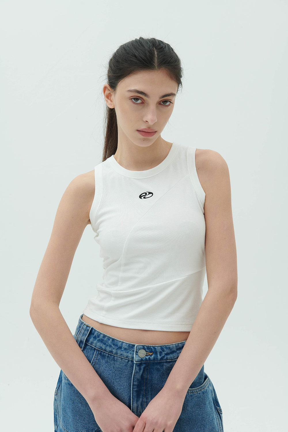 Embroidered Stitch Top