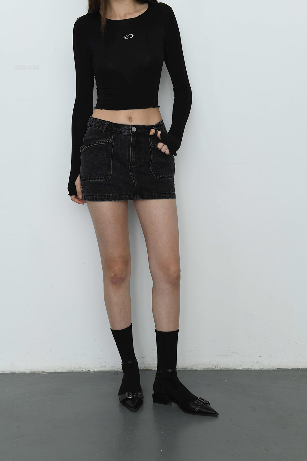 Denim Mini Skirt